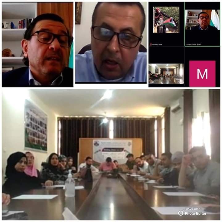 "حيدر عبد الشافي" بغزة ينظم لقاء حواريًا حول موقف الاتحاد الأوروبي إزاء قرار الضم