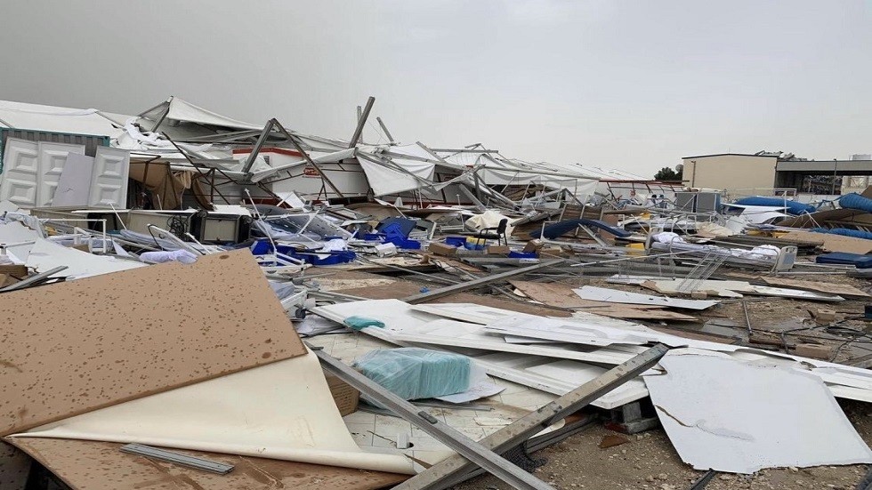 انهيار مستشفى ميداني مخصص لمرضى "كورونا" في قطر