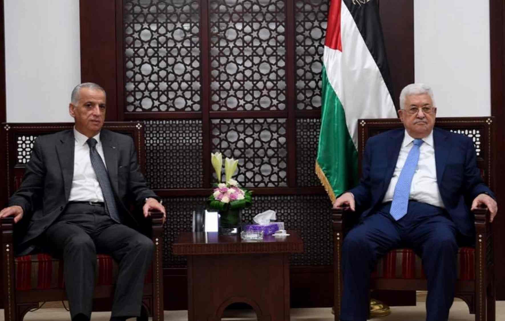 تفاصيل لقاء الرئيس عباس برئيس مجلس القضاء الأعلى الانتقالي