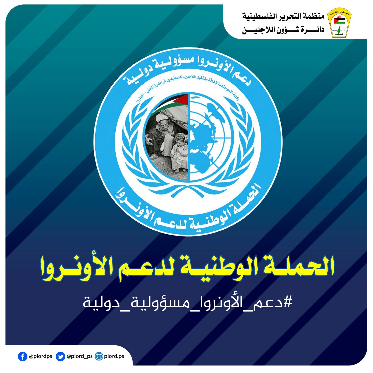 تحت شعار "دعم أونروا مسؤولية دولية"