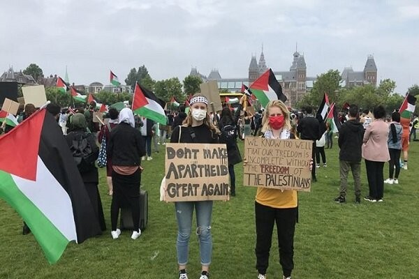 تظاهرة في هولندا رفضًا لمخطط ضم الأراضي