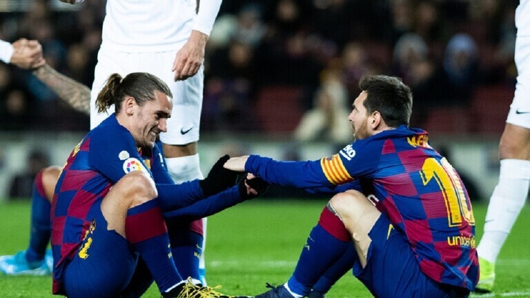 عودة ديمبلي و جريزمان و لانغليه الى التدريب في برشلونة