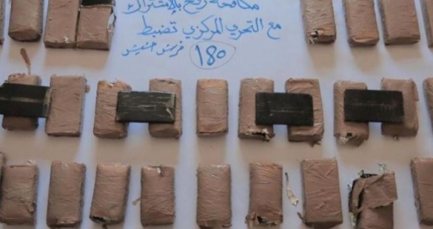 ضبط 180 فرش حشيش شرق رفح