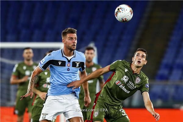 بالصور.. لاتسيو يهزم كالياري في ليلة إيموبيلي السعيدة