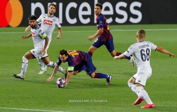بالصور : برشلونة يجهز على نابولي في شوط واحد ويقصيه من دوري الابطال
