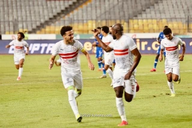بالصور : في مباراة مثيرة سموحة يحصل على نقطة من حساب الزمالك