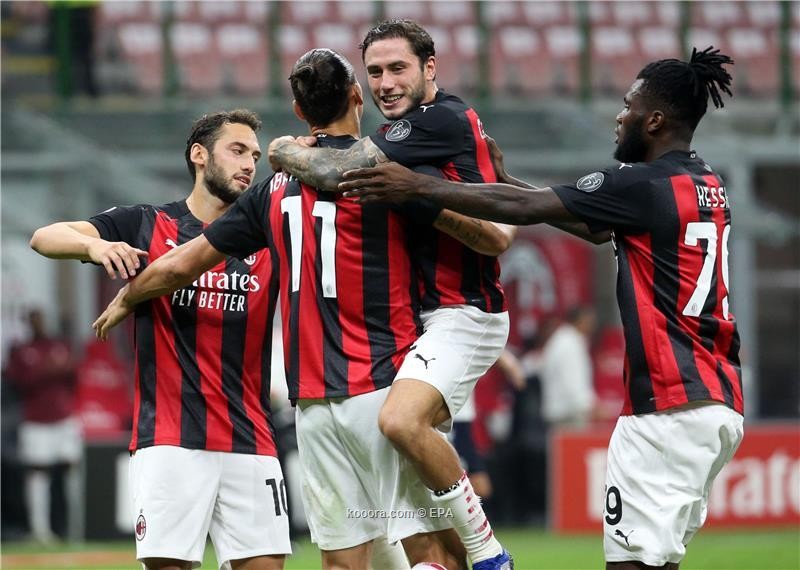 بالصور : ابراهيموفيتش يقود ميلان للفوز على ضيفه بولونيا