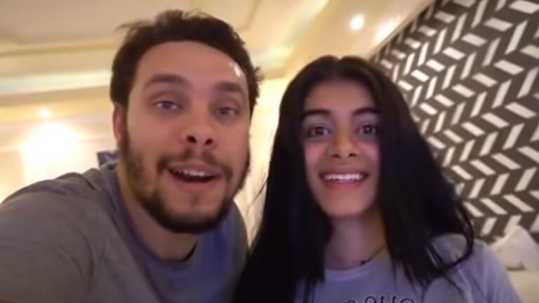 بالفيديو: مشهد متسبب في أزمة لليوتيوبر "أحمد حسن" وزوجته في مصر