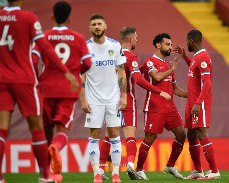 بالصور : هاتريك صلاح يقود ليفربول للفوز على ليدز يونايتد في اول مباراة بالدوري الانجليزي