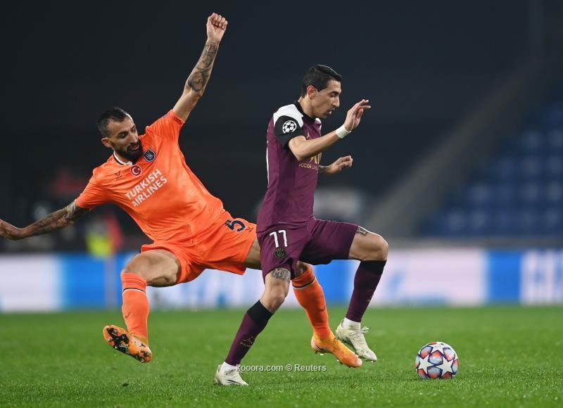 بالصور : باريس سانجرمان يتخطى باتشاك التركي رغم اصابة نيمار