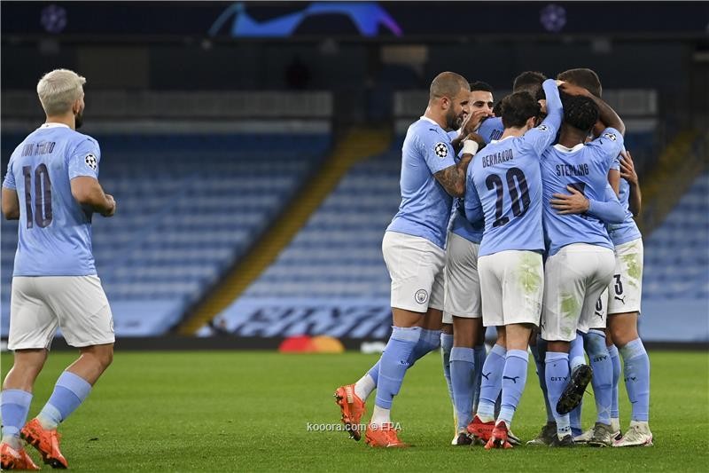 بالصور : مانشستر سيتي الانجليزي يتغلب على بورتو البرتغالي بثلاثية