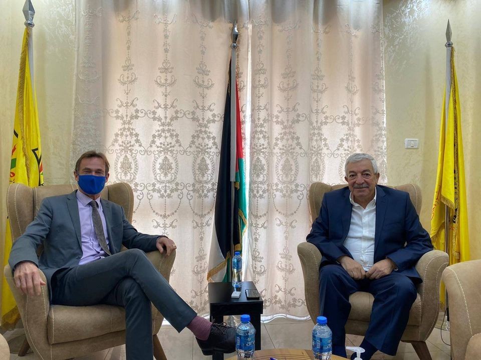 العالول يلتقي ممثل الاتحاد الأوروبي برام الله