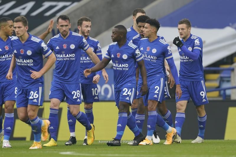 بالصور : ليستر سيتي يعتلي القمة بالفوز على ضيفه وولفرهامبتون (1-0)،