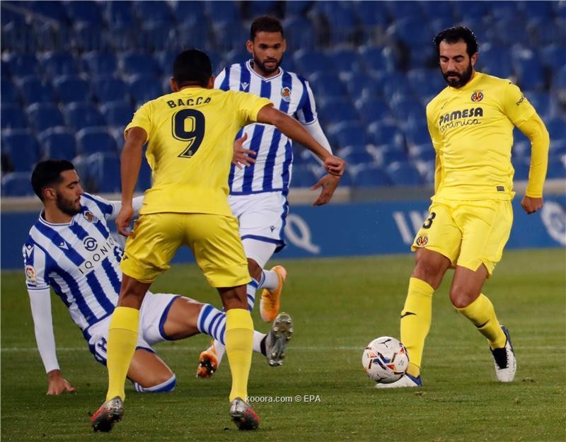 بالصور: فياريال يتعادل مع سوسيداد وسيلتافيجو يدك شباك غرناطة بثلاثية