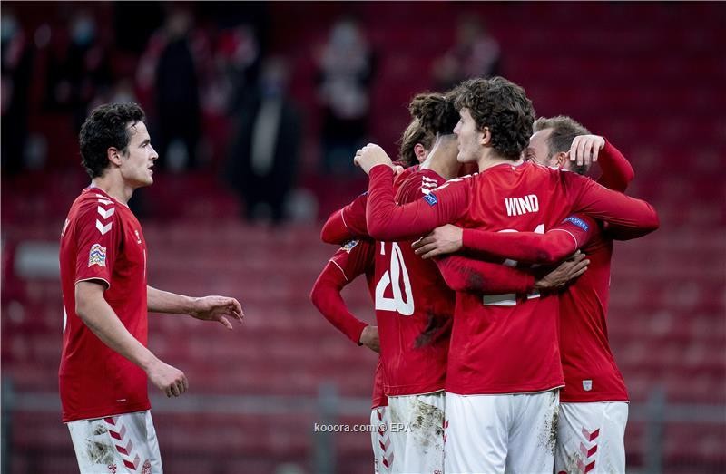 بالصور : الدنمارك تفوز على ايسلندة في الوقت الضائع