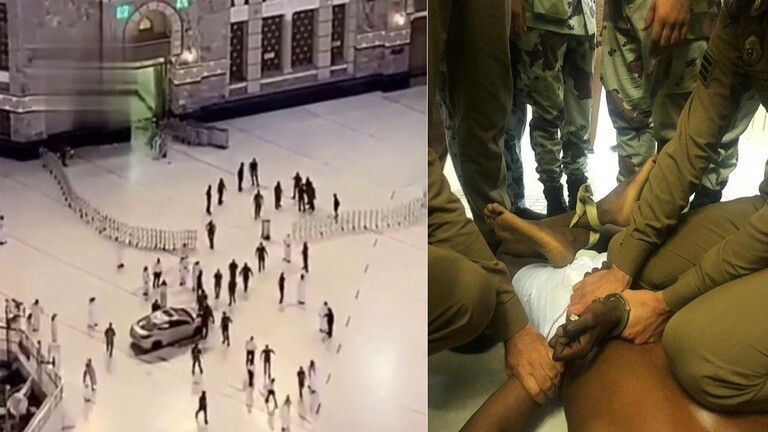 شاهد: نشطاء سعوديون يتداولون صوراً لقائد السيارة التي اقتحمت الحرم المكي