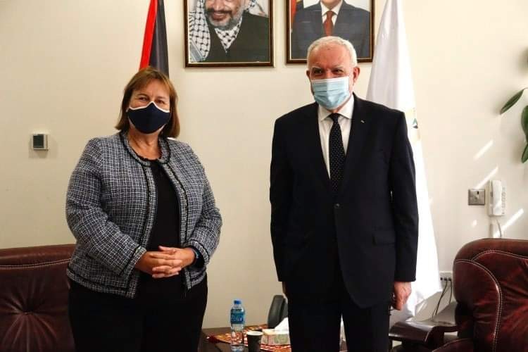 المالكي يطلع ممثلة الاتحاد الأوروبي على آخر التطورات بالساحة الفلسطينية