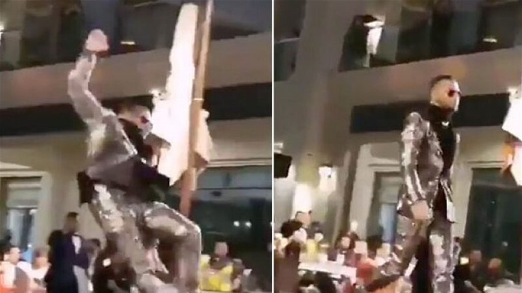 شاهد: أول تعليق من محمد رمضان على سقوطه خلال حفل أُقيم في دبي