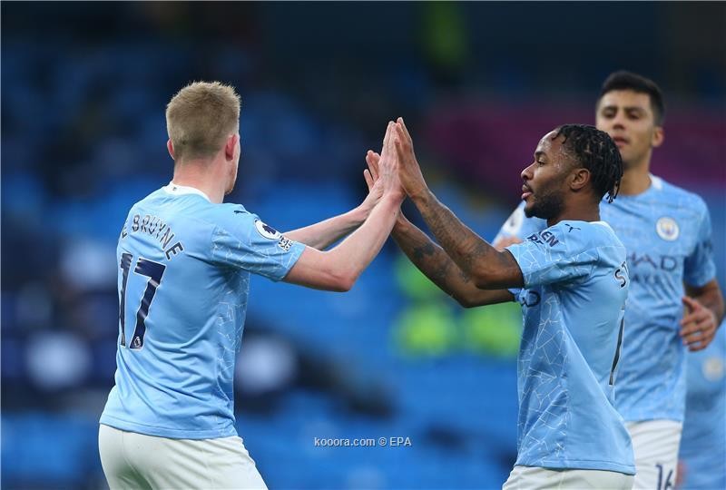 بالصور : مانشستر سيتي يتغلب على فولهام بثنائية نظيفة