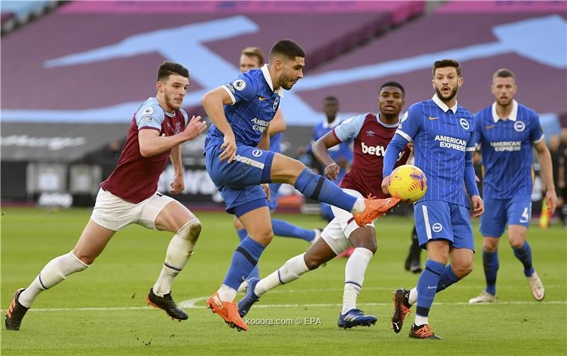 بالصور : ويست هام يتعادل مع برايتون في مباراة مثيرة