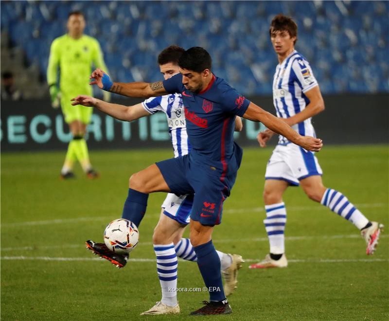 بالصور : اتلتكو مدريد يقهر سوسيداد بثنائية ويتصدر الدوري