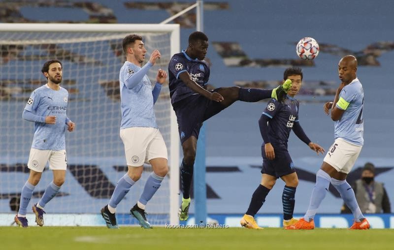 بالصور : مانشستر سيتي يعبر مارسيليا الفرنسي بثلاثية نظيفة