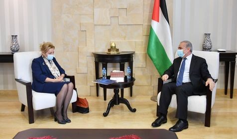 اشتية يستقبل الرئيس الجديد لبعثة الاتحاد الأوروبي لدعم الشرطة في فلسطين