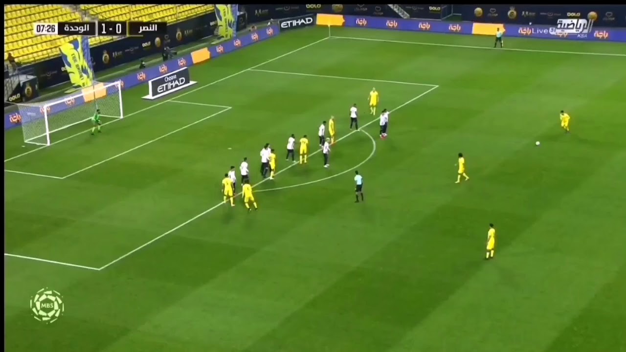 شاهد: أهداف مباراة النصر ضد الوحدة في الدوري السعودي