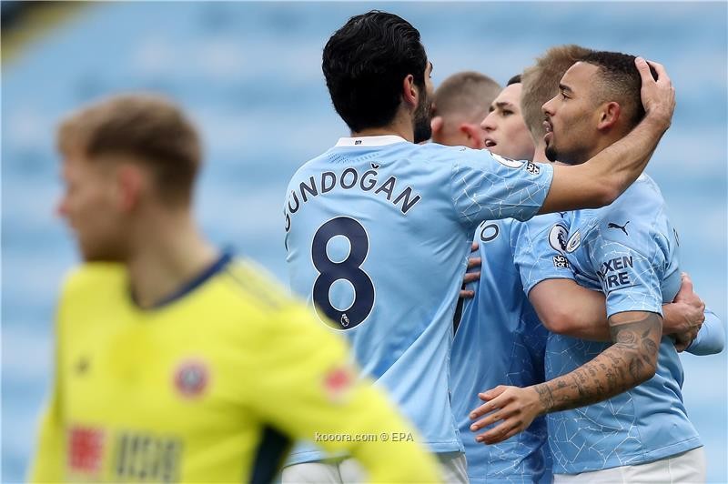 بالصور: مانشستر سيتي ينجو من غخ شيفيلد بفوز صعب