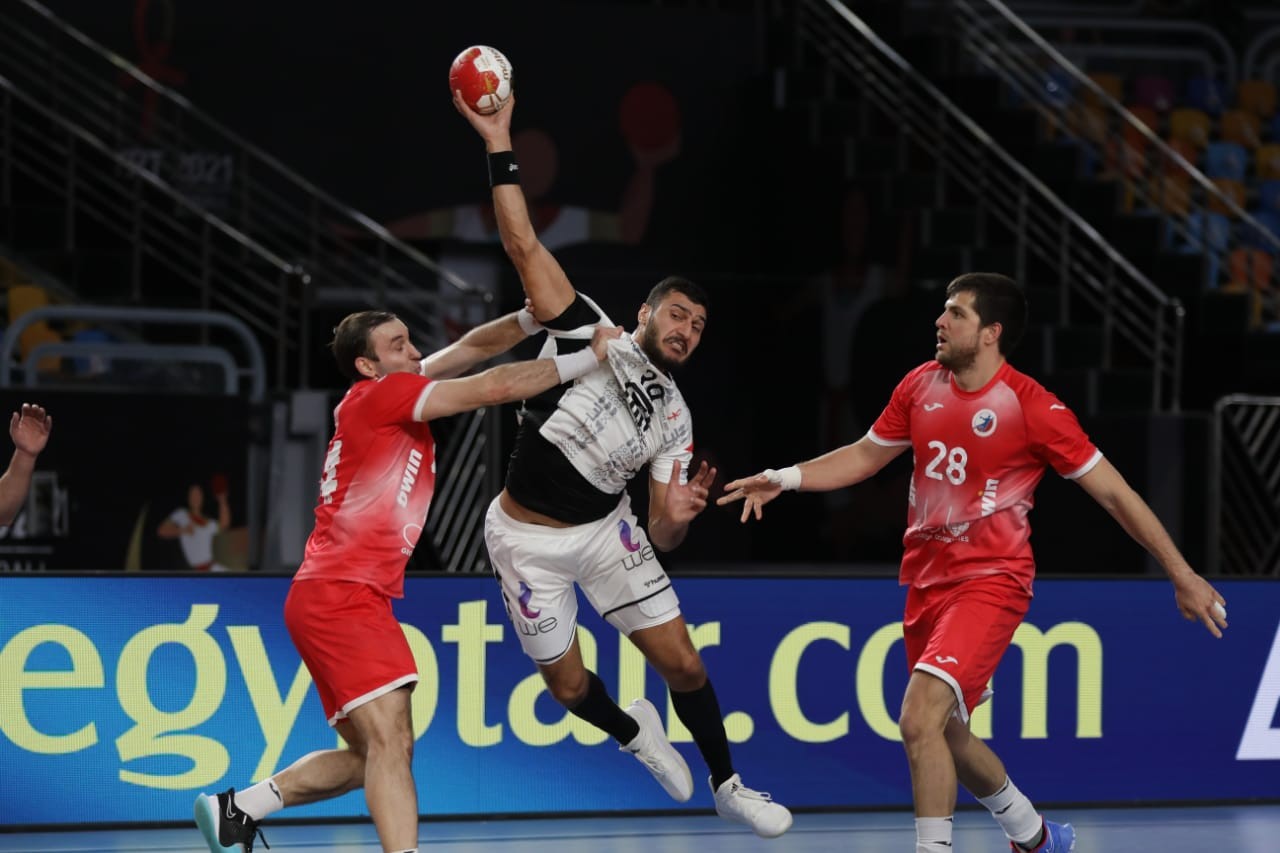 نتيجة مباراة مصر وروسيا اليوم في كرة اليد كأس العالم 2021