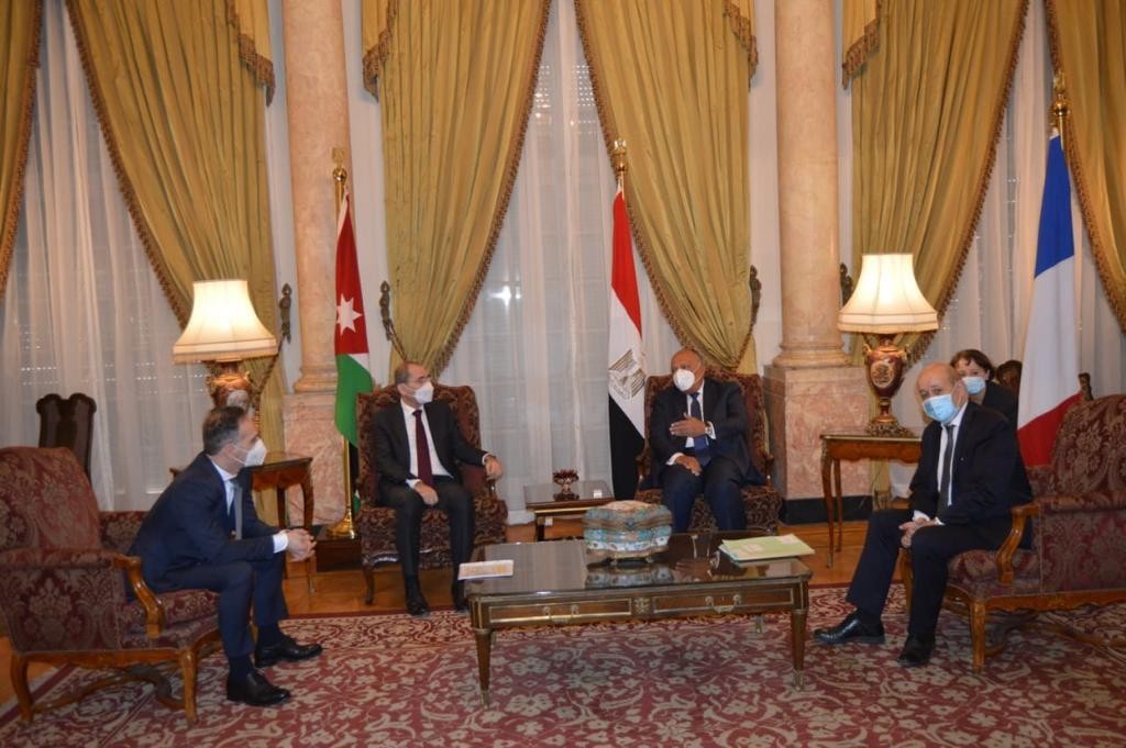 تفاصيل اجتماع وزراء خارجية مصر والأردن وفرنسا وألمانيا بالقاهرة