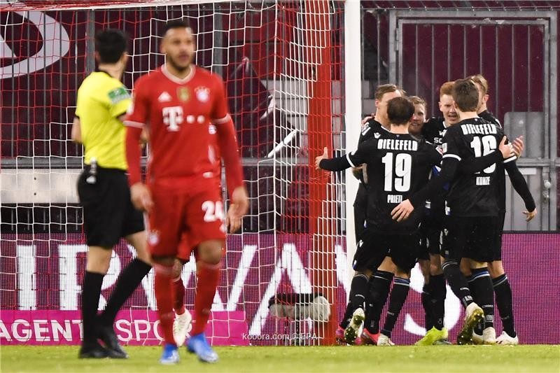 بالصور.. البايرن ينجو من عقاب بيليفيلد بتعادل درامي