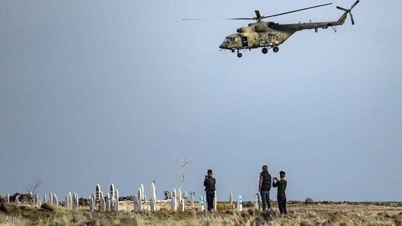 روسيا: طائرة مروحية سقطت اضطراريًا شمال سوريا