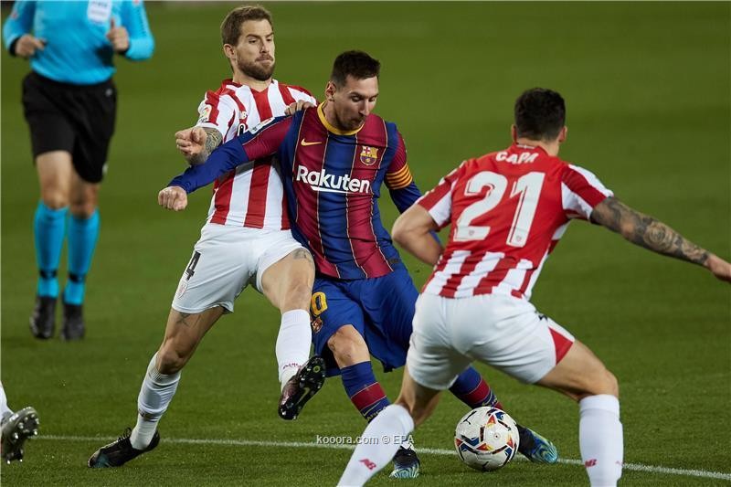بالصور: ميسي يقود برشلونة للثأر من أتلتيك بيلباو