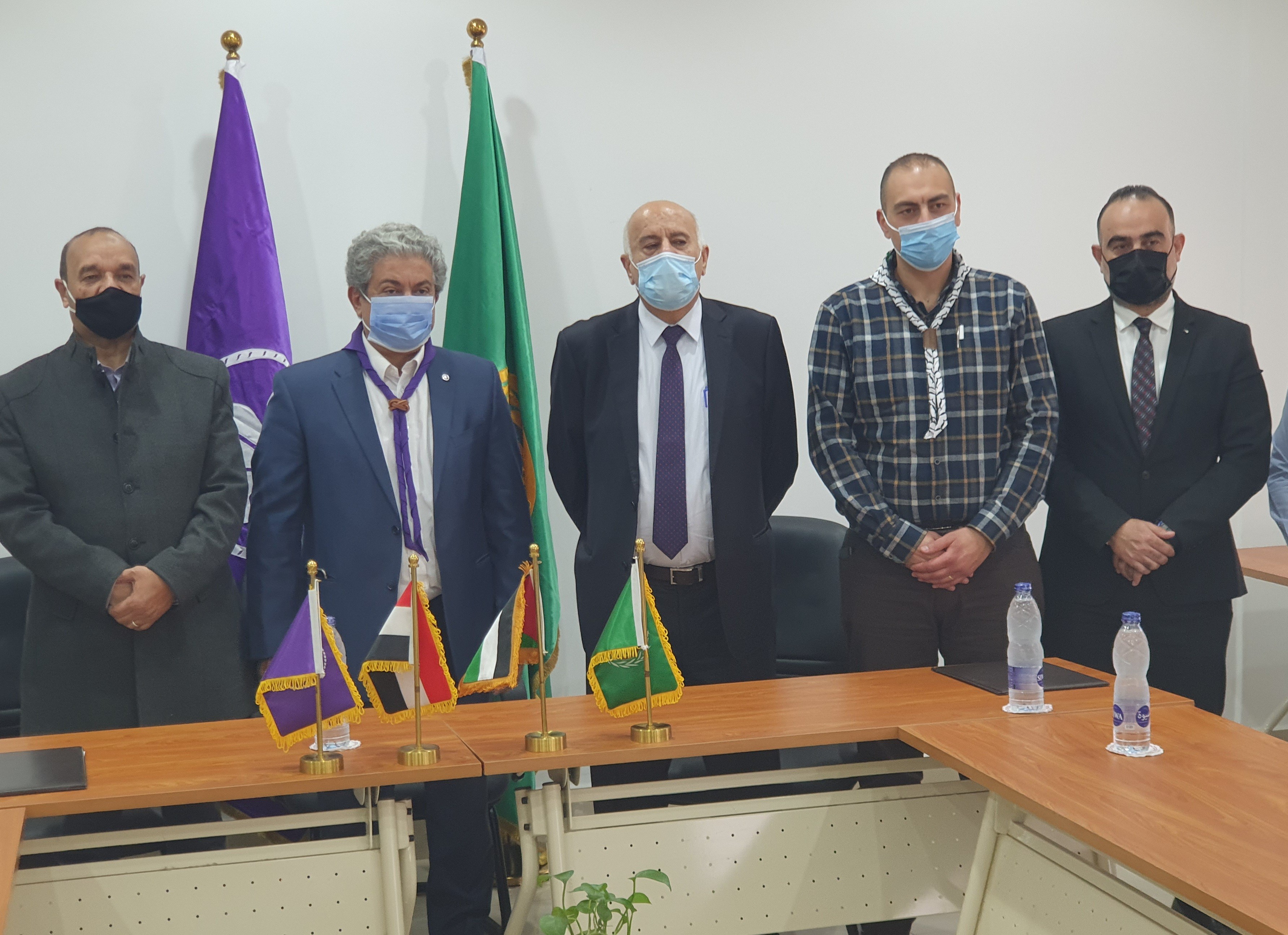 تفاصيل لقاء الرجوب مع أمين عام المنظمة الكشفية العربية بالقاهرة