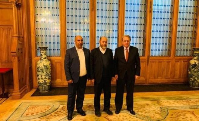 وفد من حركة "حماس" يلتقي الخارجية الروسية بالعاصمة موسكو