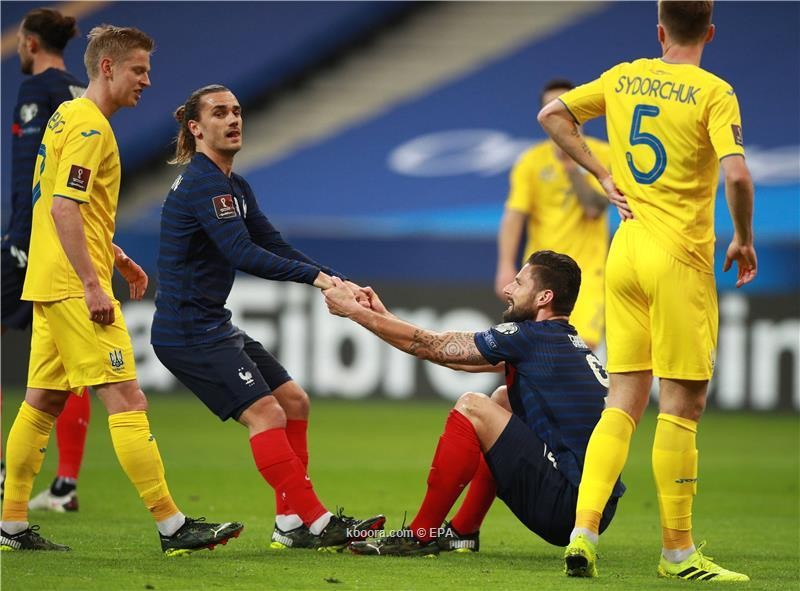 بالصور: فرنسا تتعثر في انطلاق مشوارها نحو المونديال