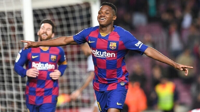 نجم برشلونة الواعد أنسو فاتي يتوج بجائزة عالمية