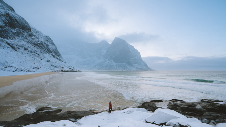 بالفيديو |مشهد نادرة.. فظ القطب الشمالي يأخذ قيلولة على جبل جليدي ويطفو ليستيقظ في إيرلندا