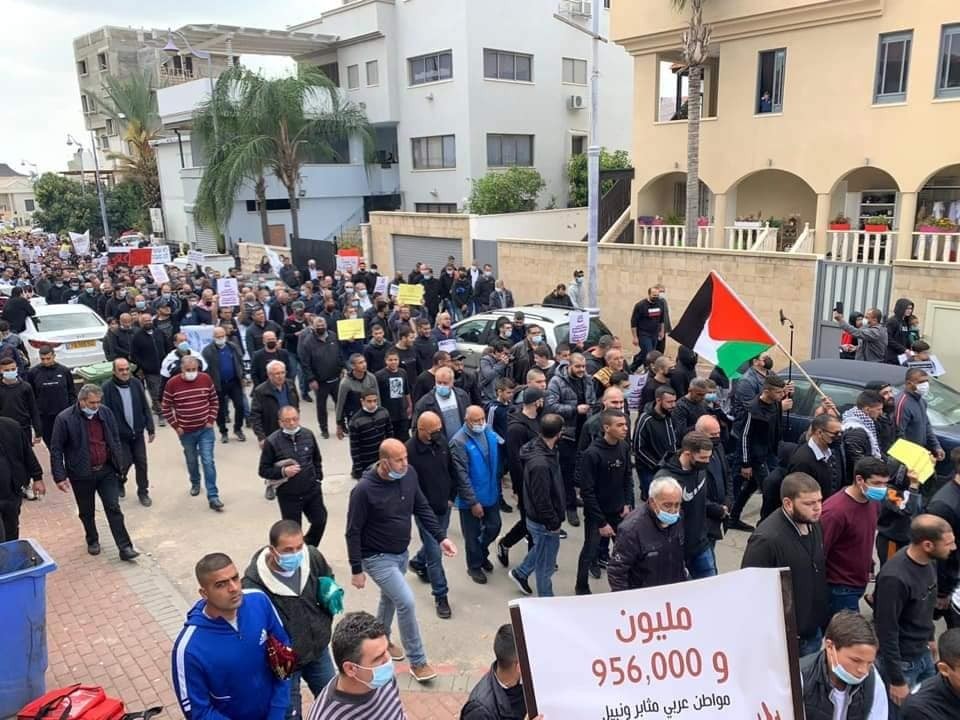 وقفة في حيفا احتجاجًا على الجريمة وتواطؤ شرطة الاحتلال