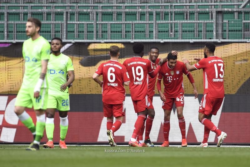 بالصور: بايرن يشم رائحة اللقب بإسقاط فولفسبورج