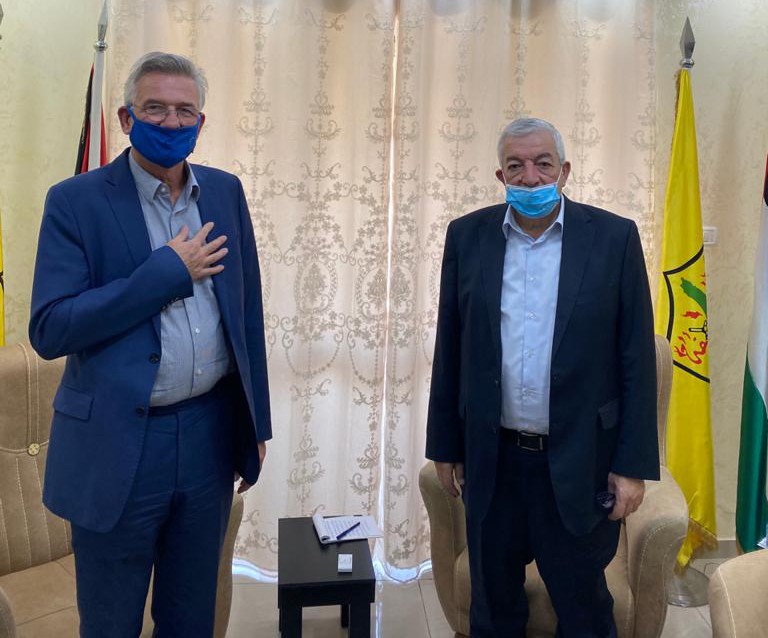 العالول يبحث آخر المستجدّات مع ممثل ألمانيا لدى فلسطين
