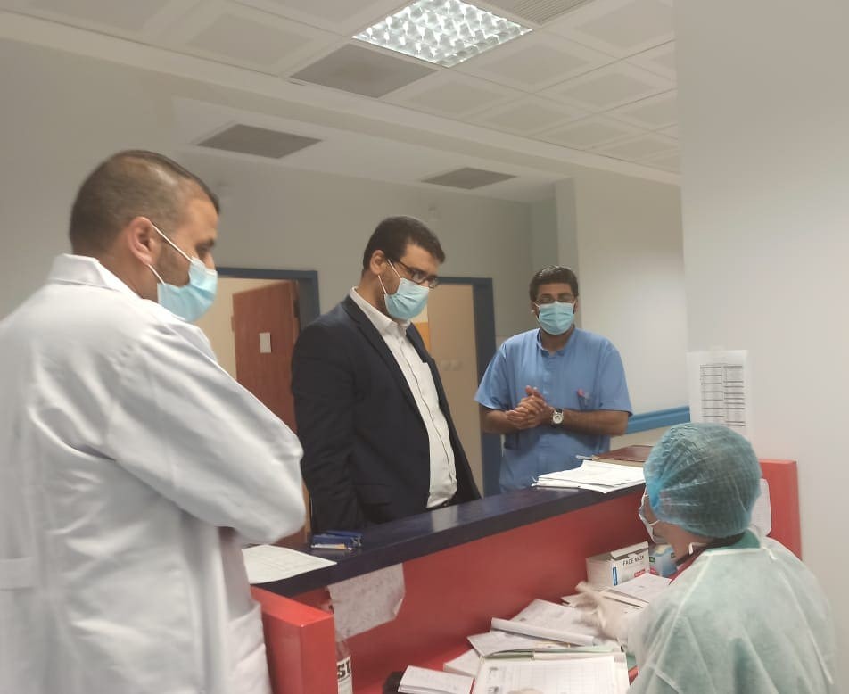 أبو الريش يُجري جولة تفقدية في مجمع الشفاء ومستشفى الصداقة التركي