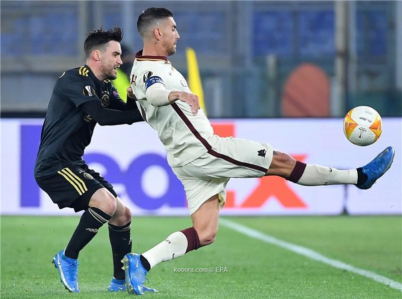 بالصور : روما يقصي أياكس ويبلغ نصف نهائي اليوروبا ليج