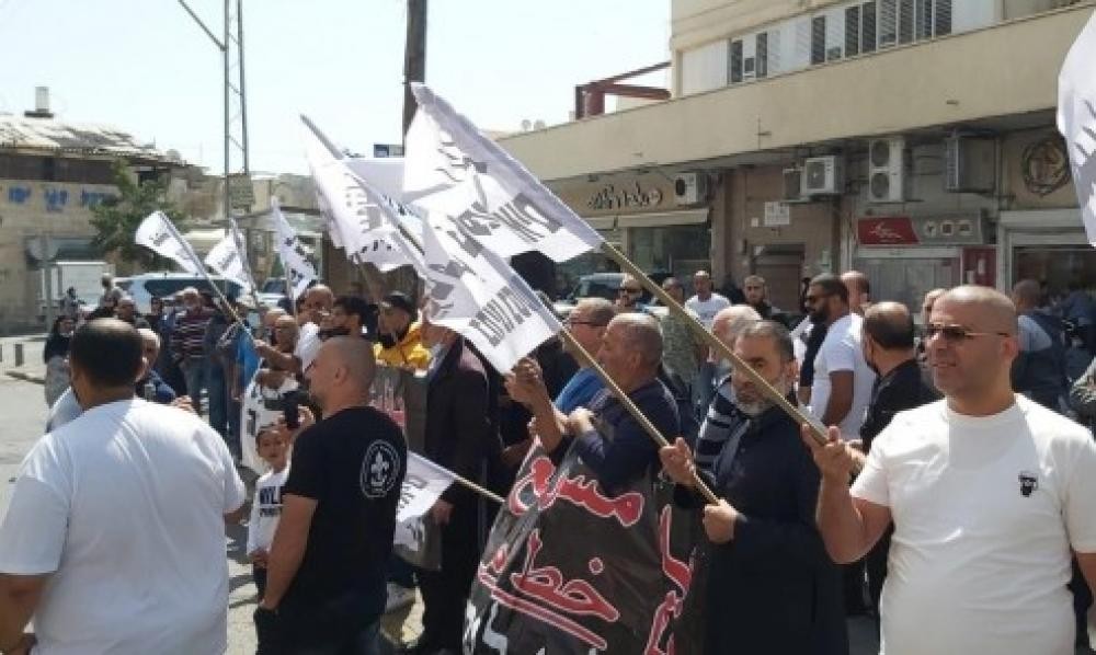 أهالي يافا يتظاهرون تنديداً بسياسات شركة "عميدار" التهجيرية