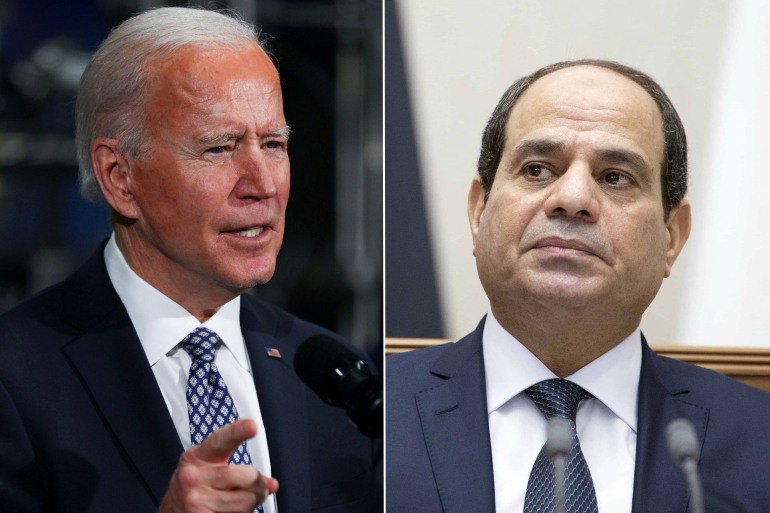 السيسي يبحث مع بايدن سُبل احتواء التصعيد "الإسرائيلي" في الأراضي الفلسطينية