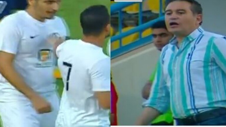 لاعب يرفض التبديل ويكمل المباراة