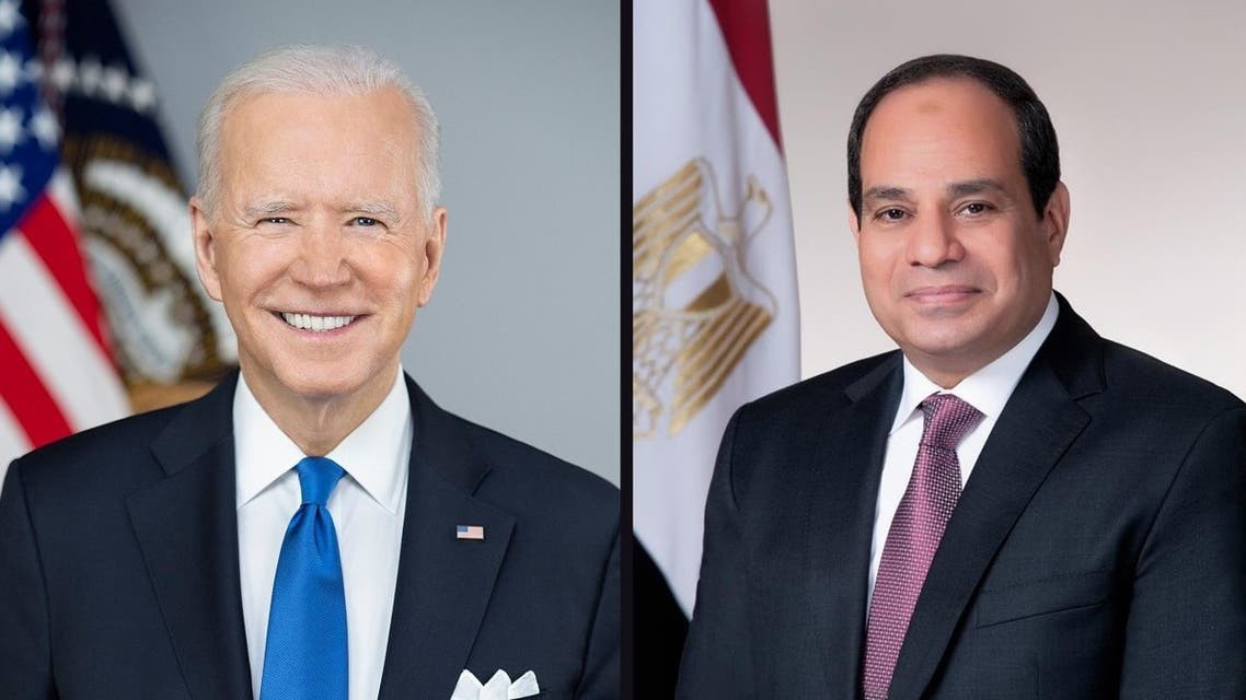 السيسي يتلقى اتصالًا هاتفيًا من بايدن لبحث مستجدات القضية الفلسطينية وسبل إحياء عملية السلام