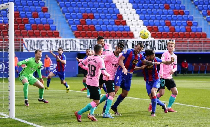 بالصور.. برشلونة يختتم مشوار الليجا بفوز باهت