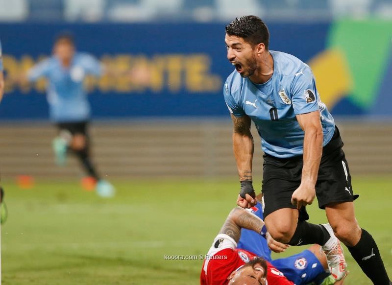 بالصور: سواريز ينقذ أوروجواي أمام تشيلي في كوبا أمريكا